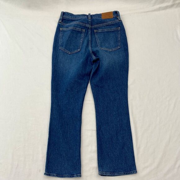 J Crew Boot Crop High Rise Button Fly Jeans Blue Denim Billie Womens 26 - Picture 2 of 12